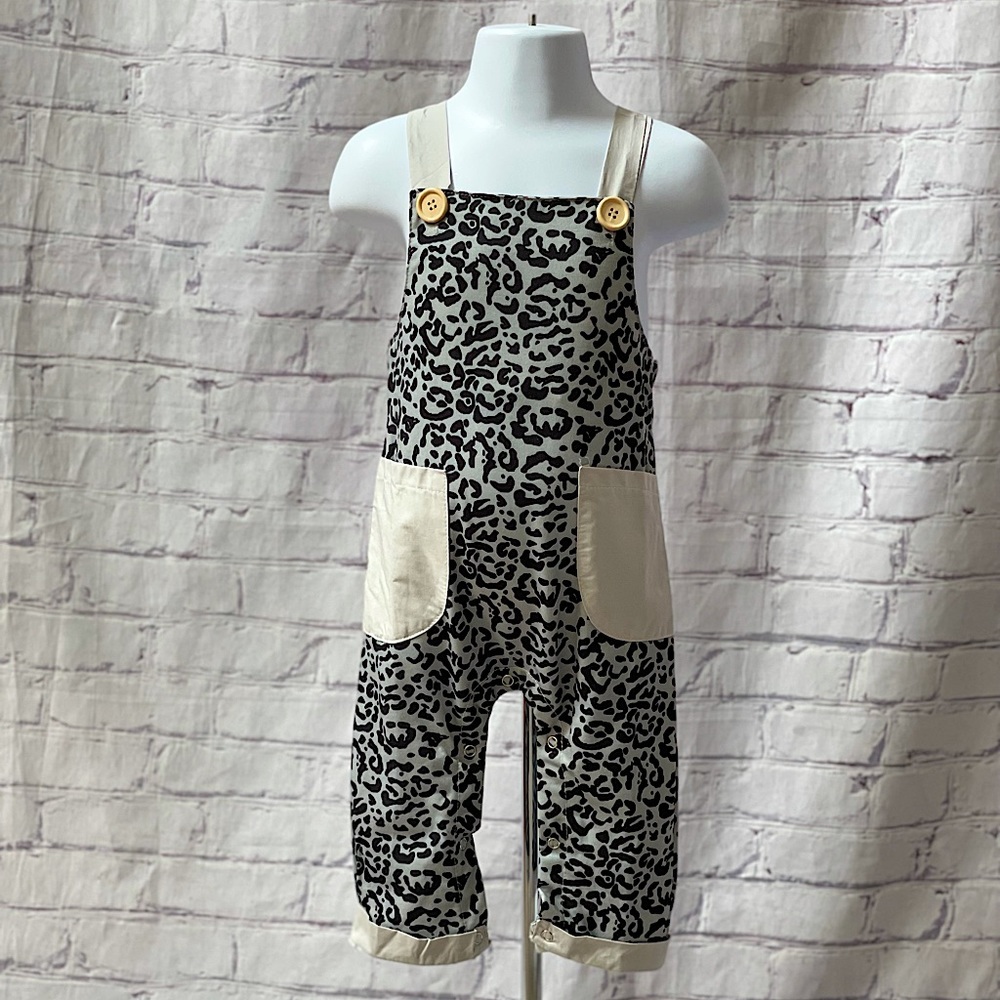 Baby Leopard Halter Romper